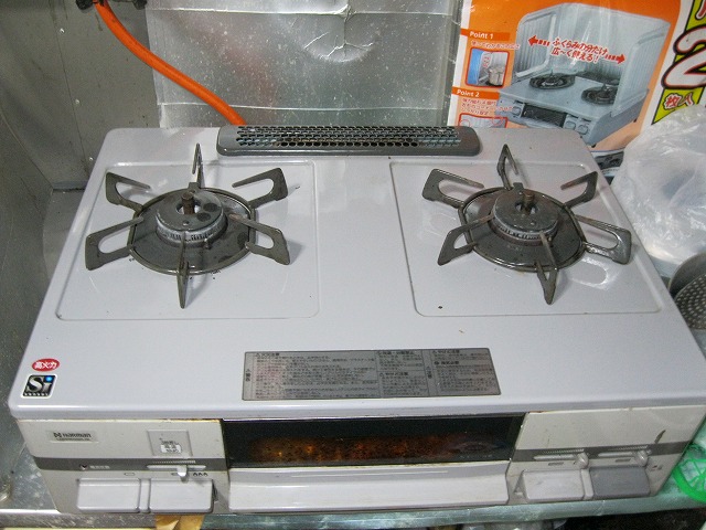 二連コンロ 鋳物コンロ TS-702 幅560×奥行390×高さ150(mm) 業務用 新品 送料無料 - 3