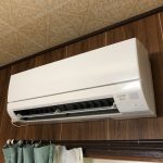 故障した東芝製エアコンを、三菱 霧ヶ峰に取替えました！！