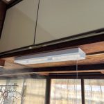 古い台所照明をLED照明にお取替え
